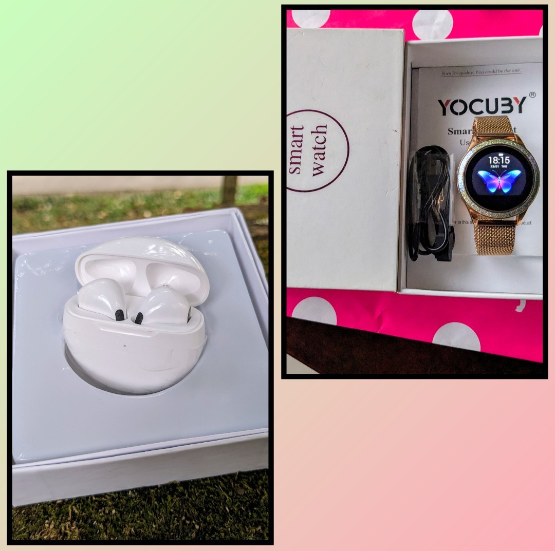 Beautiful Yocuby KW20 Smart Bracelet for Women/New+Headphones
