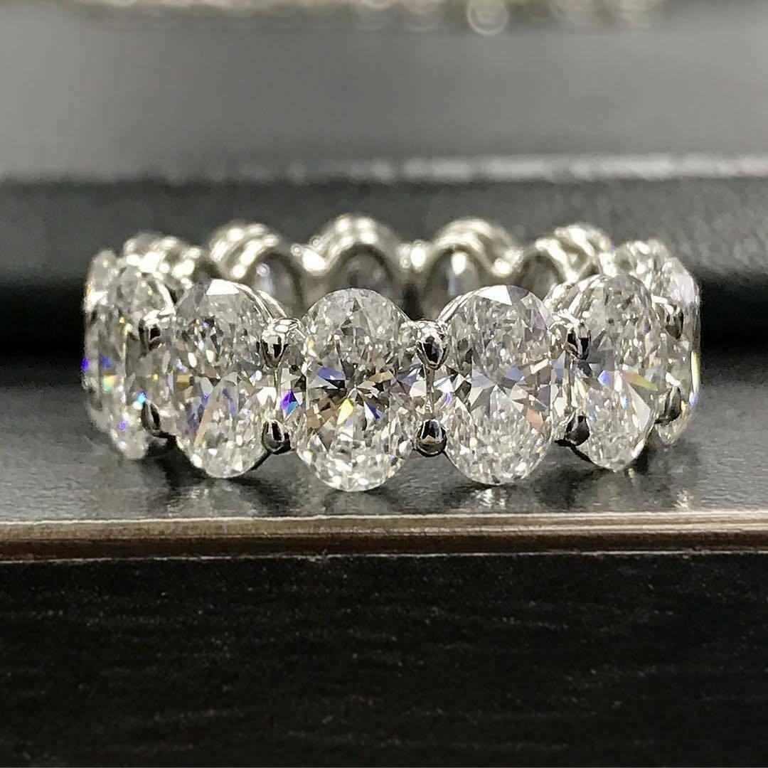 Lab-Created 3.90 Ct Oval Cut White Diamond Engagement Ring 925 Sterling Silver