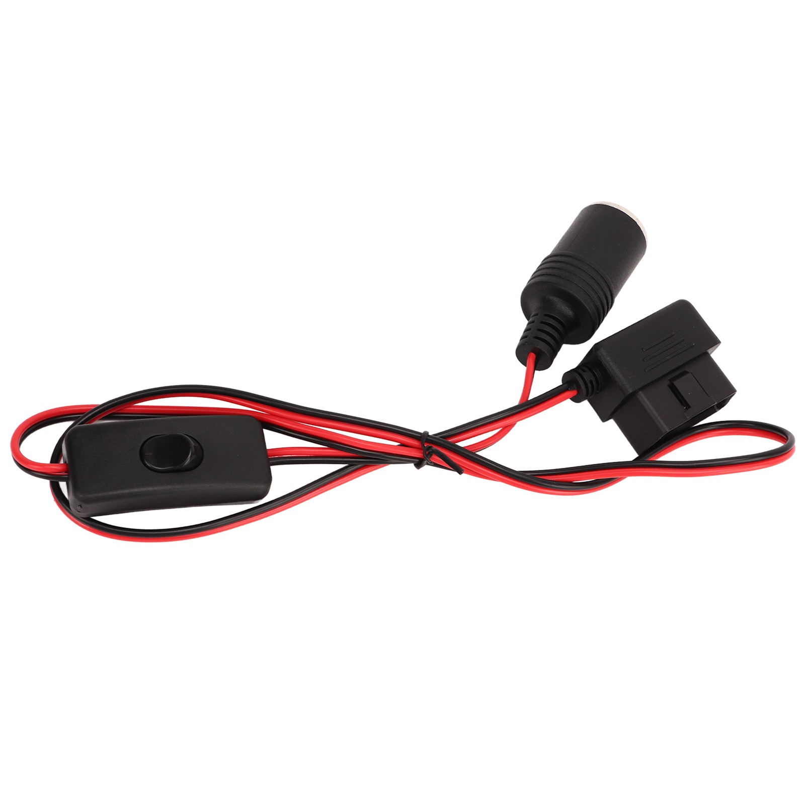 OBD2 Cigarette Lighter Socket 16Pin Waterproof Overcurrent Protection Female