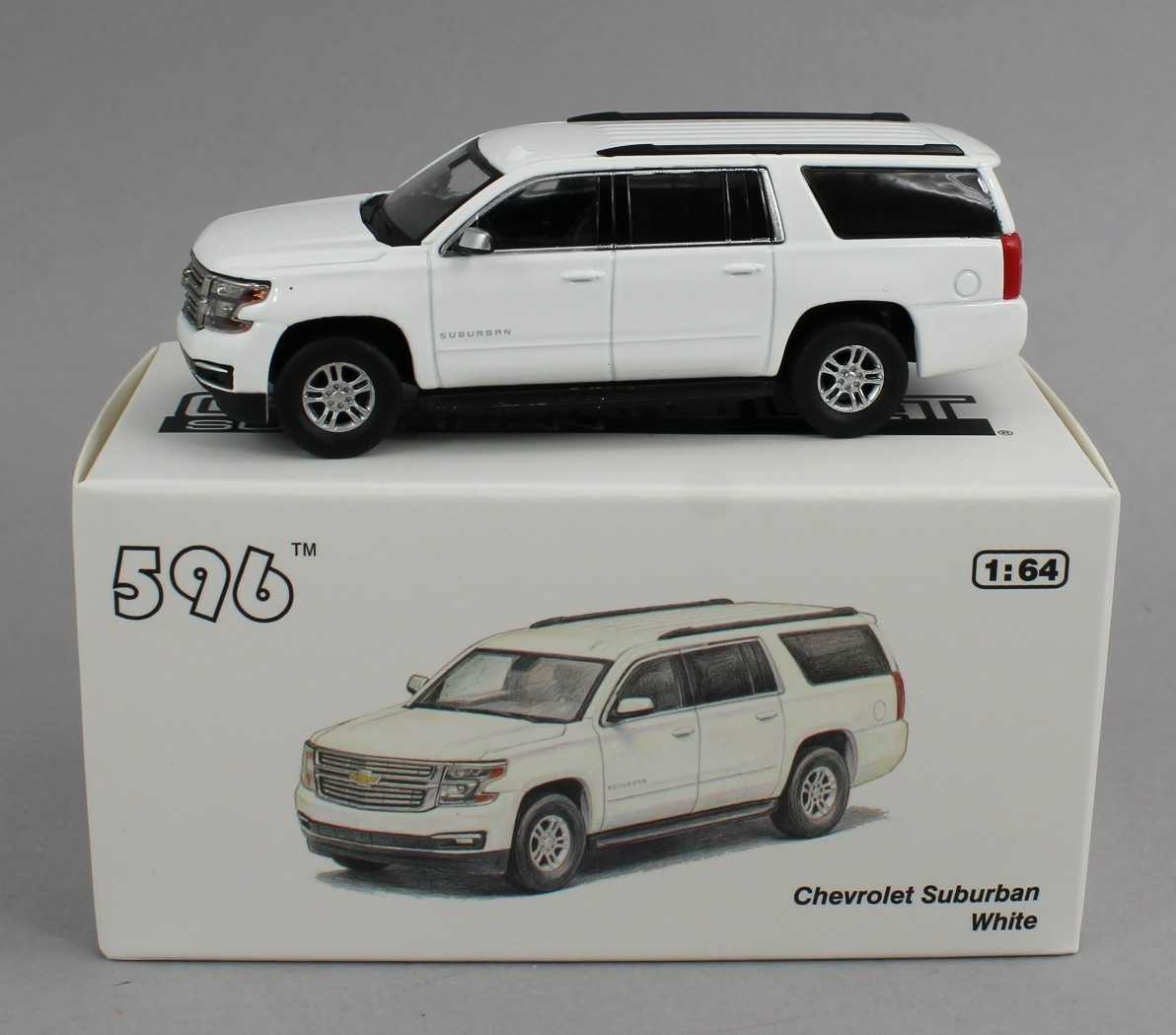 1:64 *596 DIECAST* PLAIN WHITE  Chevrolet Suburban SUV *NIB*