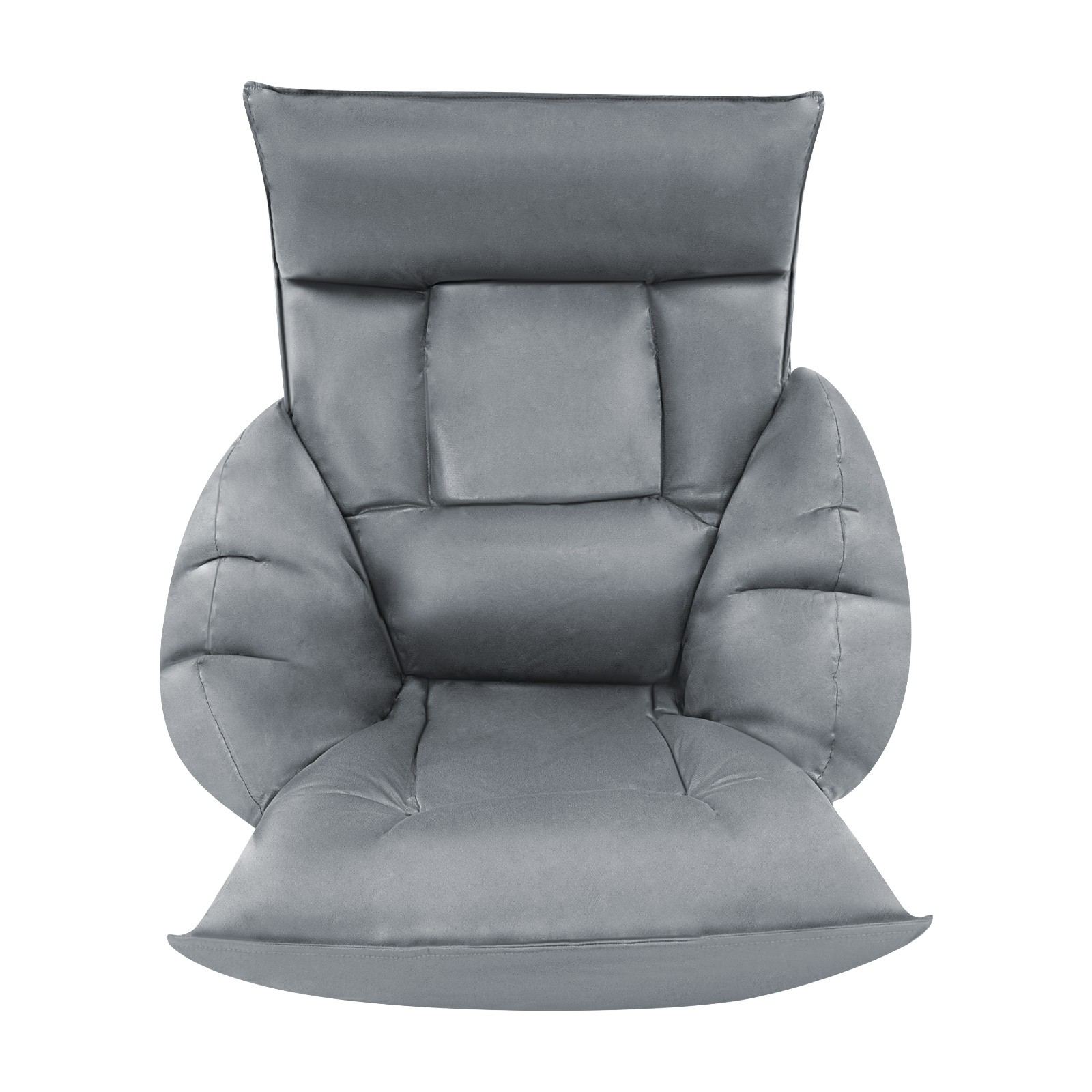 Grey 90°-180° Adjustable Lazy Sofa Floor Standing Sofa Chair Lazy Leisure Sofa
