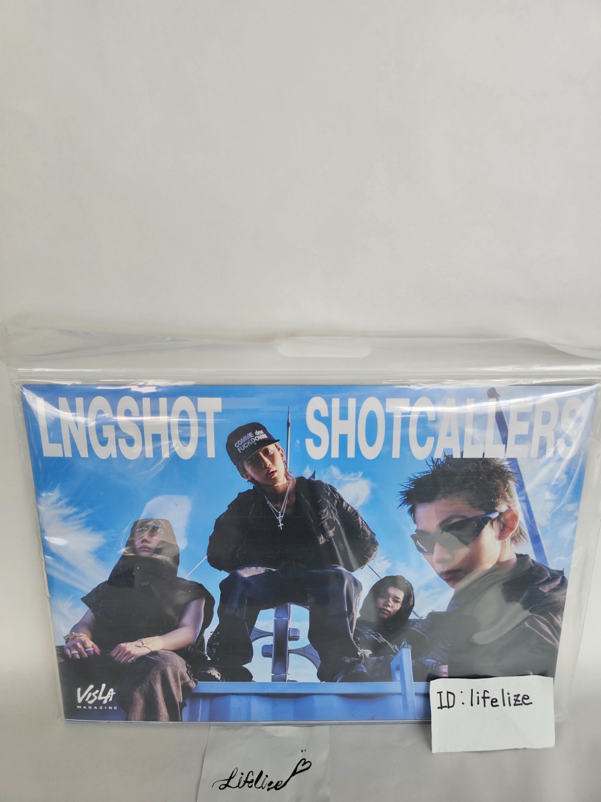 LNGSHOT [SHOT CALLERS] EP Album MAGAZINE Ver/CD-R+Photo, Sticker, Card