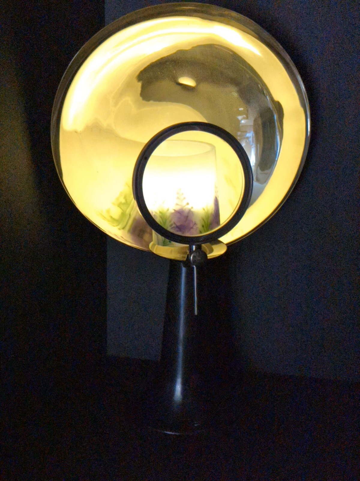 Medical Parabolic Magnifying Lamp Candle Light Source Vintage