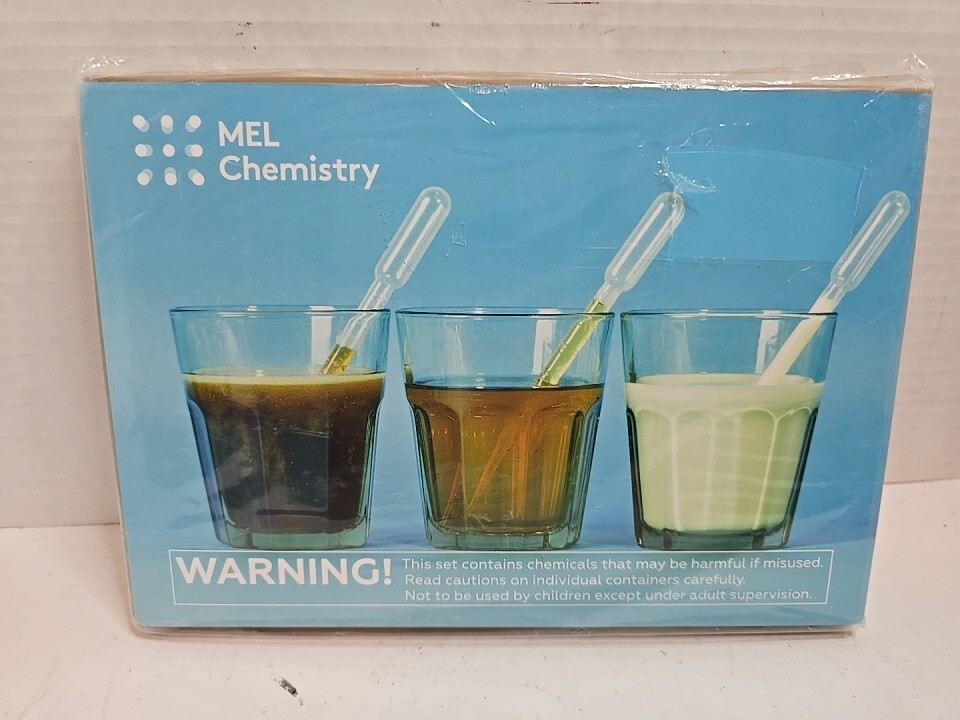 MEL Chemistry Of Drinks Science Kit Homeschool Lab Experiment New In Box Open