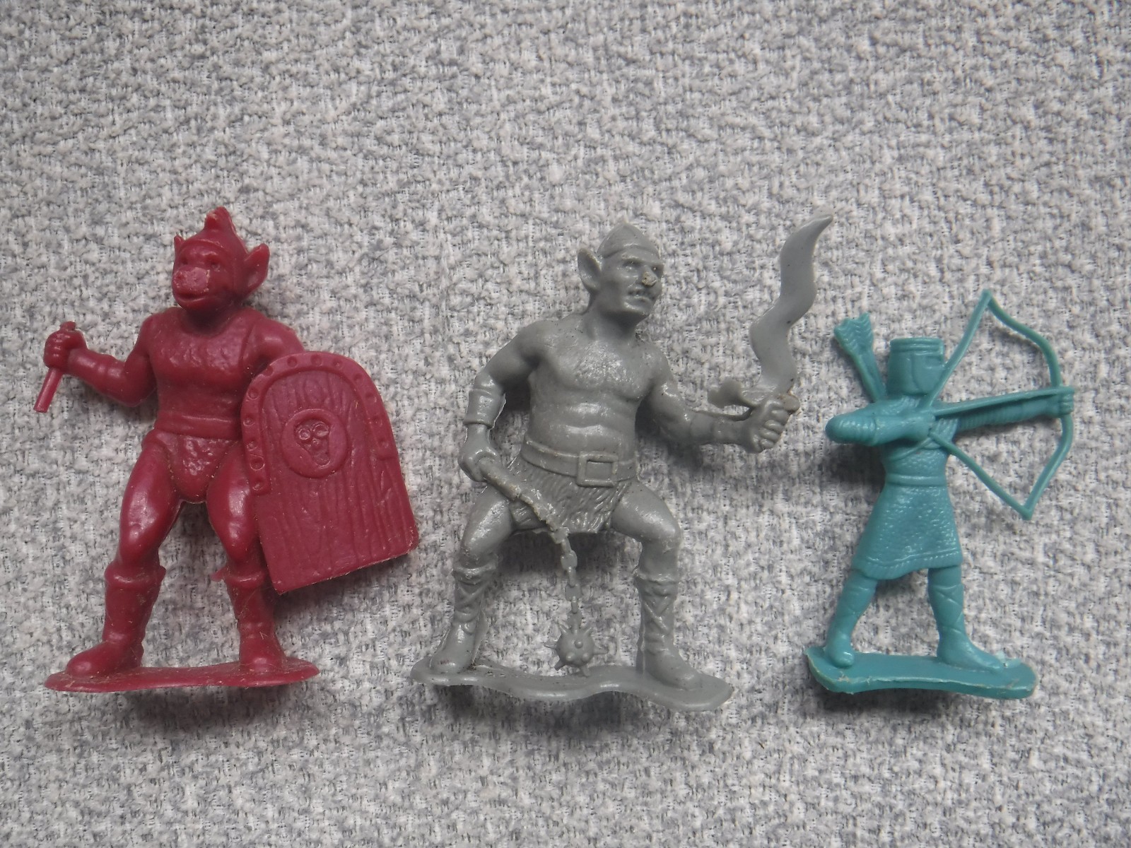 Dragonriders of the Styx ARCHER-ORC-OGRE 2" mini figure lot 1981 DFC Vintage