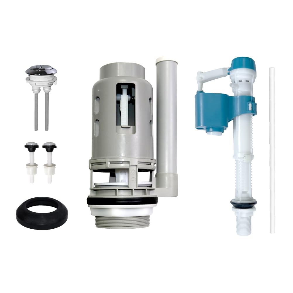 Ulinlo Pouly 3-Inch Dual Flush Valve Repair Kit Upgraded Drain Outlet