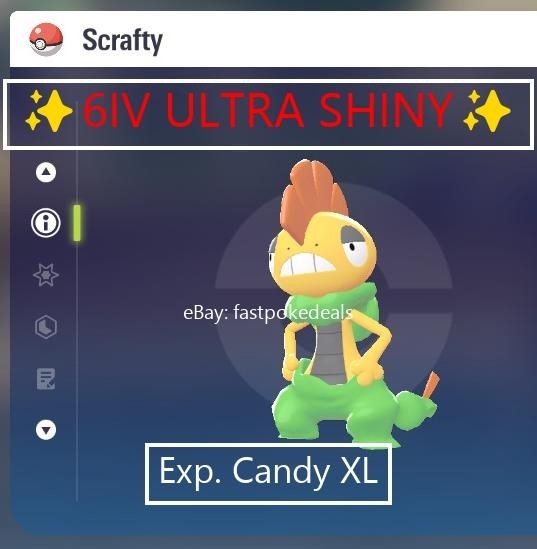 Pokemon Legends ZA ✨ 6IV Shiny Alpha Scrafty✨Fast 🚀