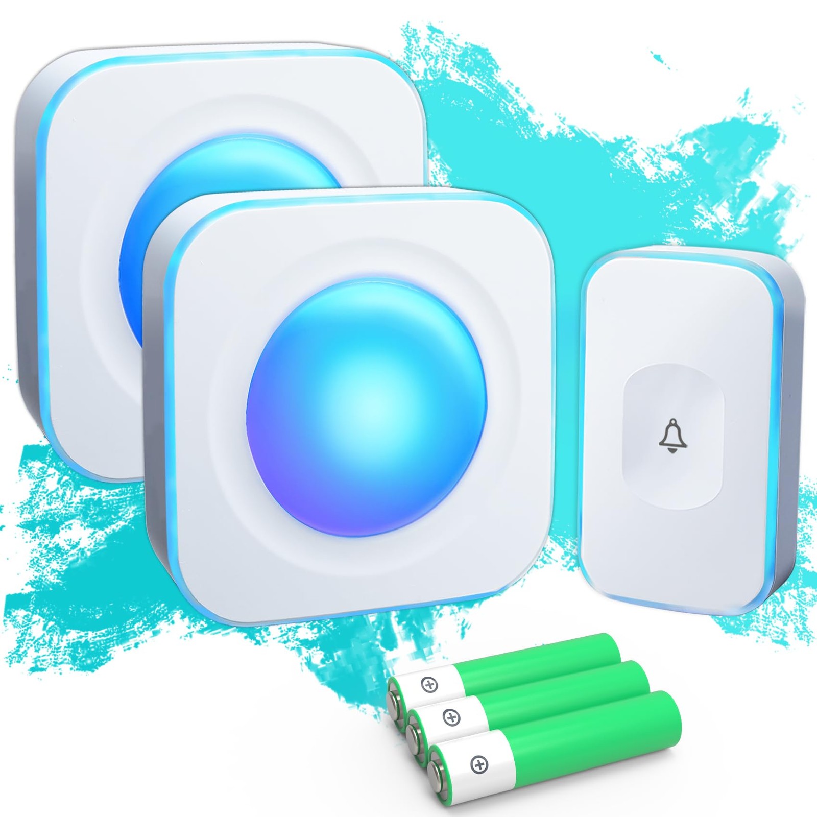 Wireless Doorbells for Home Battery Operated Doorbell at 1200 Feet with Flash...