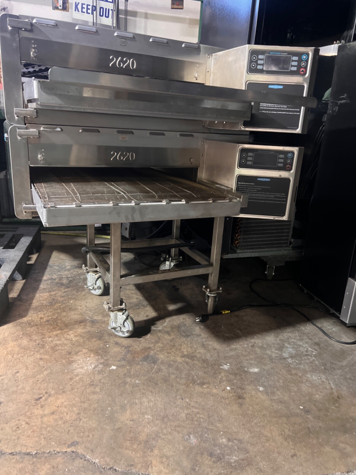Turbo Chef 2620 Electric Double Stack Conveyor Oven with Stand made in 2020