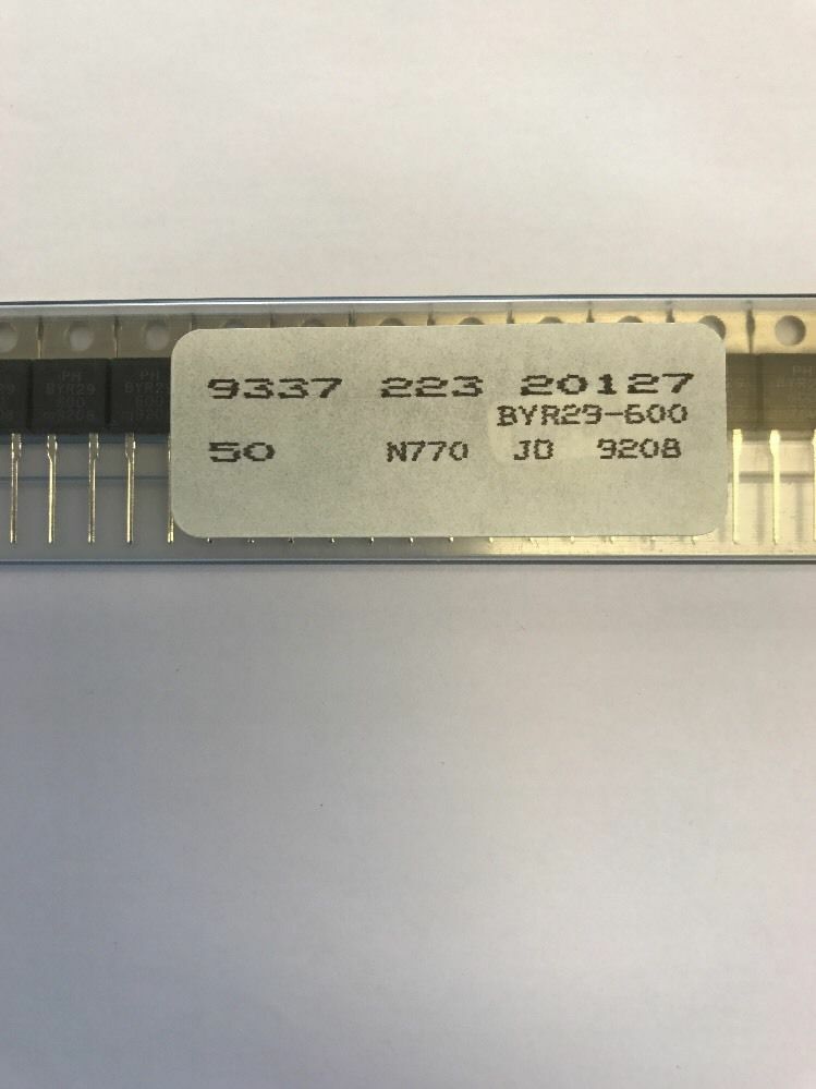 BYR29-600 PHILIPS RECTIFIER DIODE 600V 8A TO-220 3 PIECES NEW