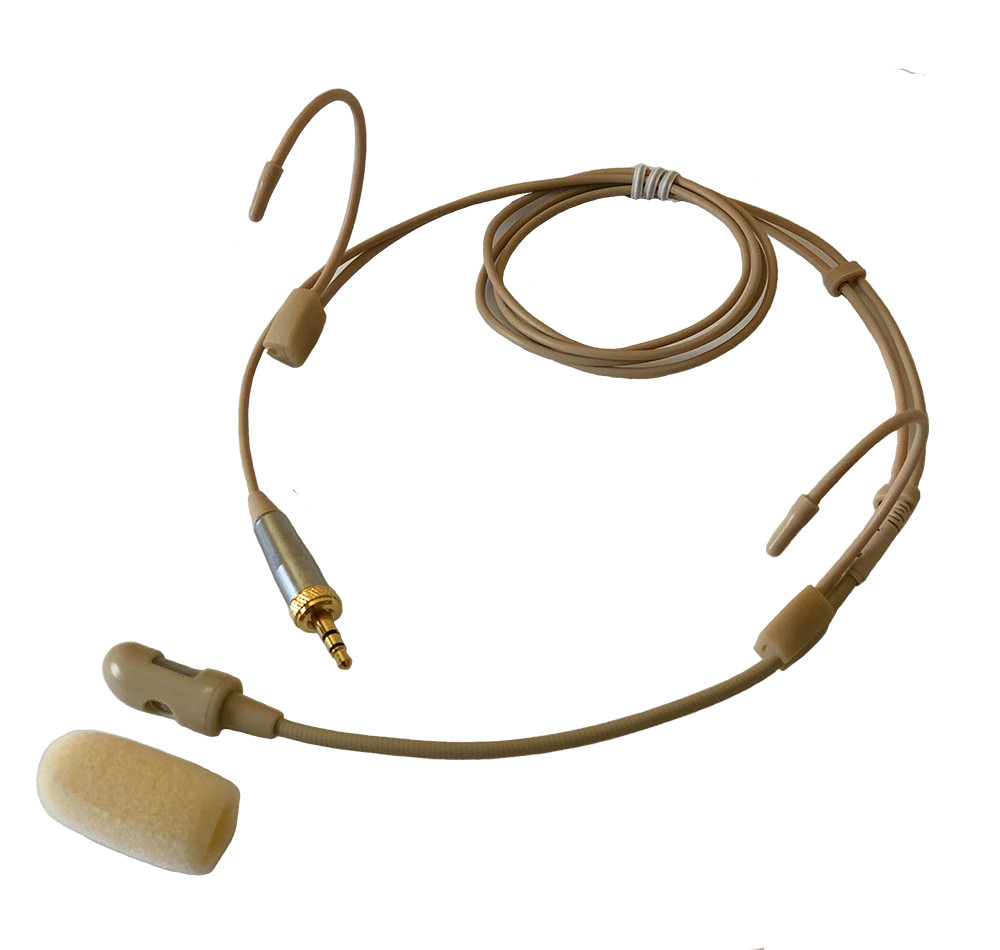 Headset Mic Headworn Microphone Double Earhook for Sennheiser Wireless