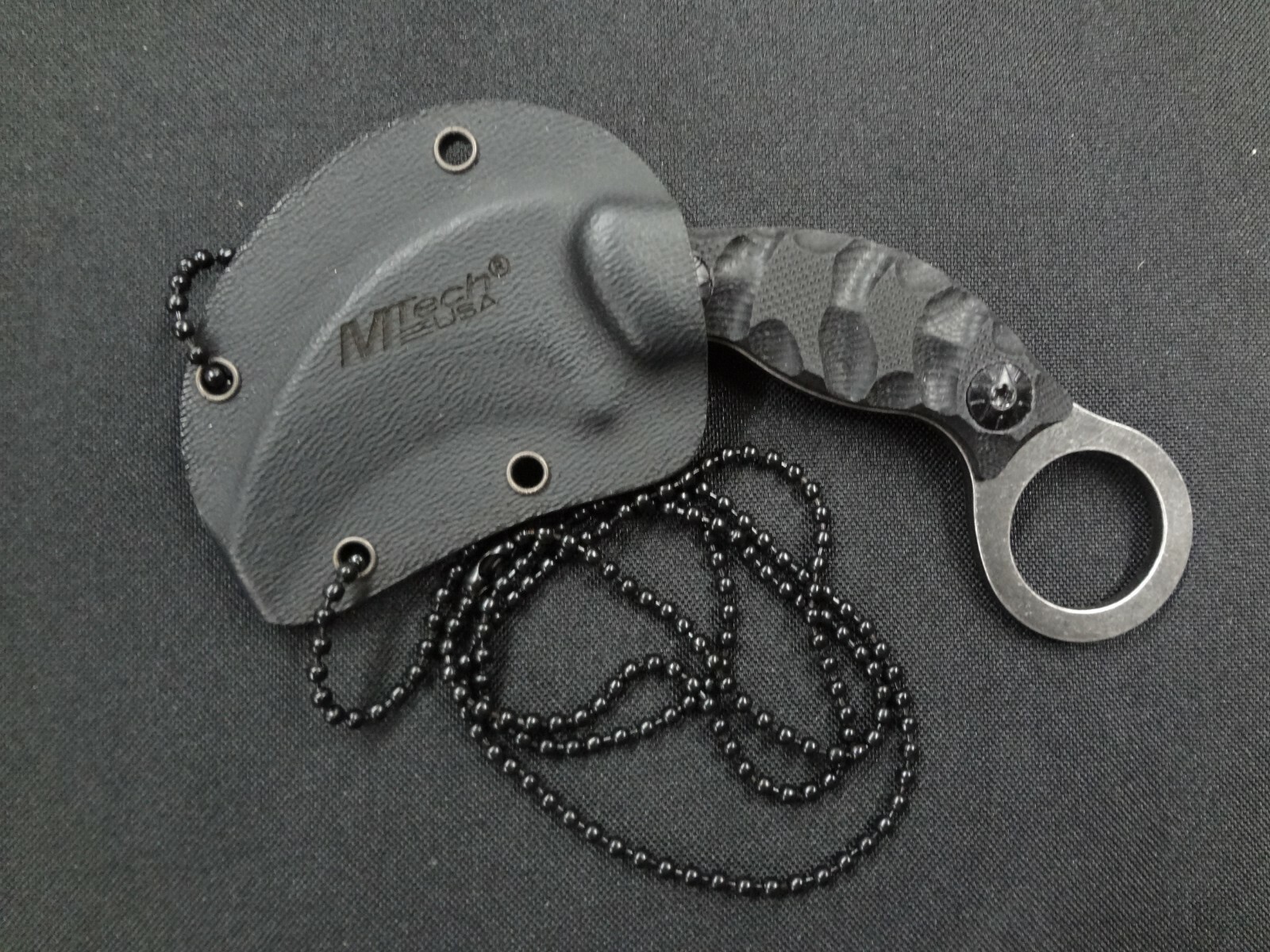 Mtech Karambit Blade Tactical Finger Ring CSGO Survival Neck Boot 1.75" Knife
