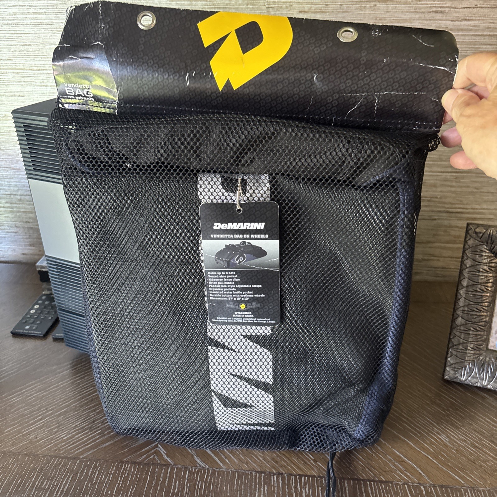 Demarini Vendetta Bag On Wheels 37x12x10 Softball Equipment