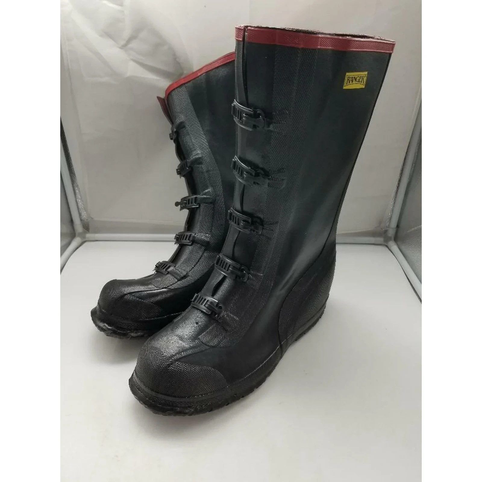 NWT Size 10 Honeywell Ranger 15" Rubber Supersized Men's Overboots Black T369