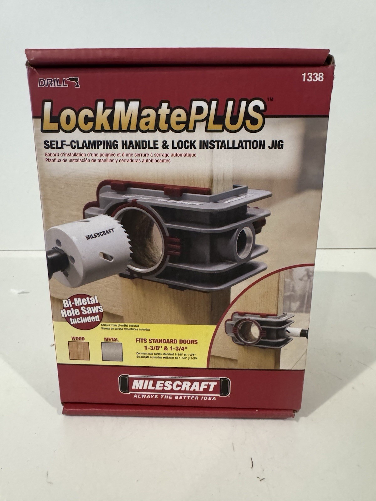 1338 Lock Mate PLUS – Self Clamping, Professional Door Lock Installation Kit,...