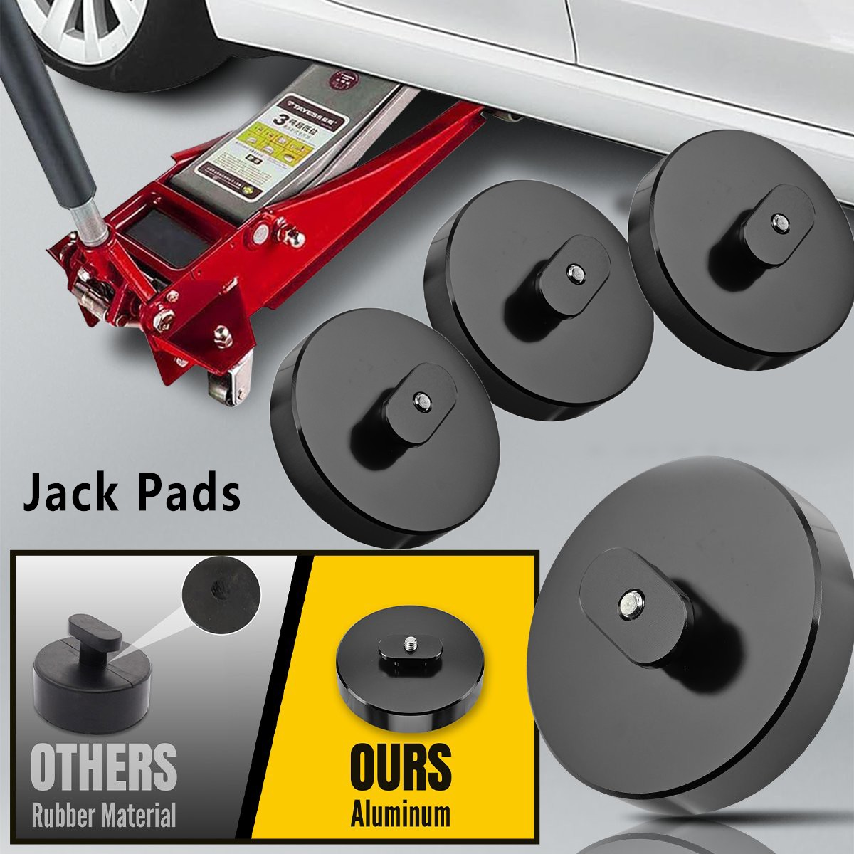 4x Jack Pucks Jacking Lift Pad for Chevy Fit for Corvette C5 C6 C7 C8 Z05 Z51 GS