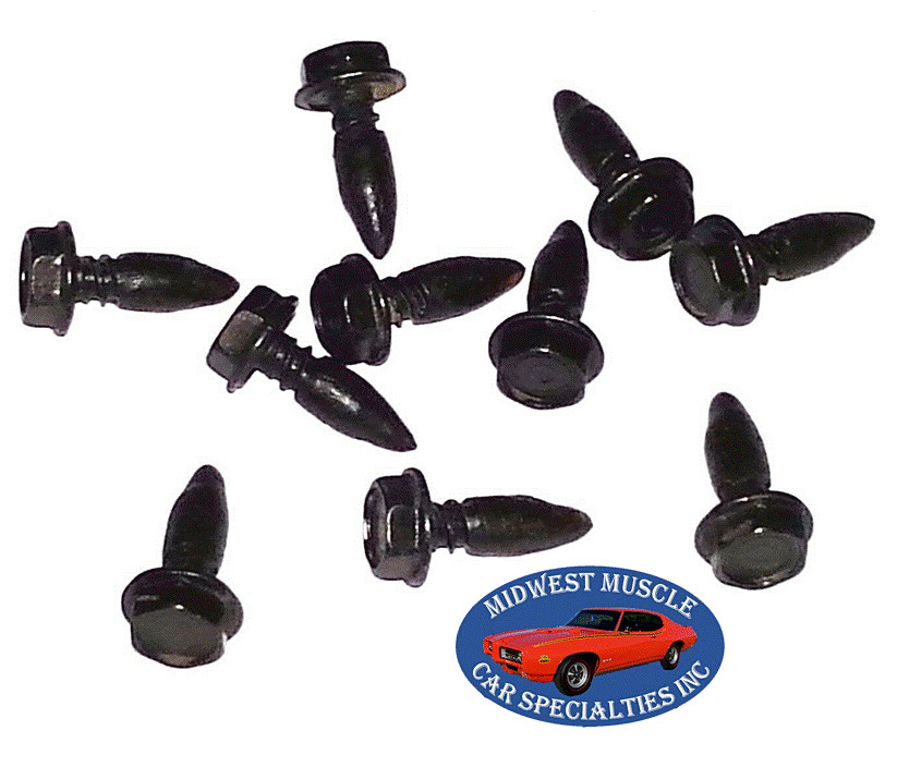 55-90 GM GMC GTO Chevelle 442 Factory Correct Firewall Screws With Sealer 10p CS