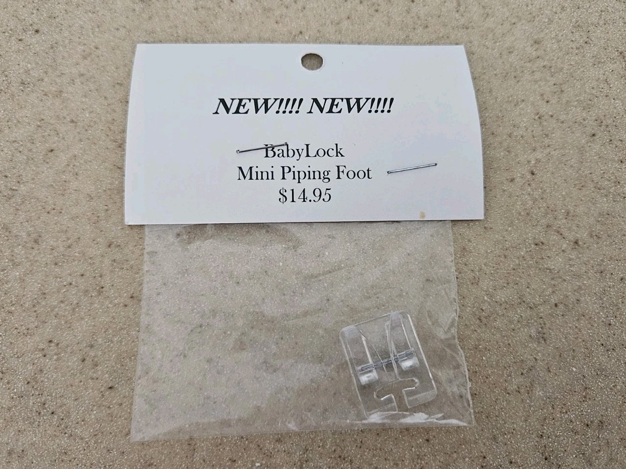 RARE BABY LOCK MINI PIPING FOOT SEWING MACHINE ACCESSORY ATTACHMENT PART