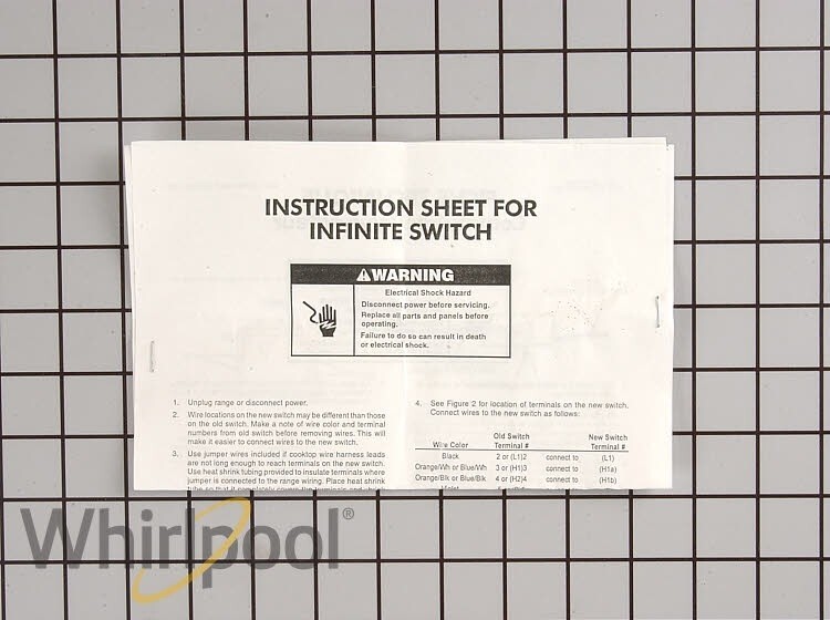New Genuine OEM Whirlpool Oven Range Surface Element Control Switch 8203534