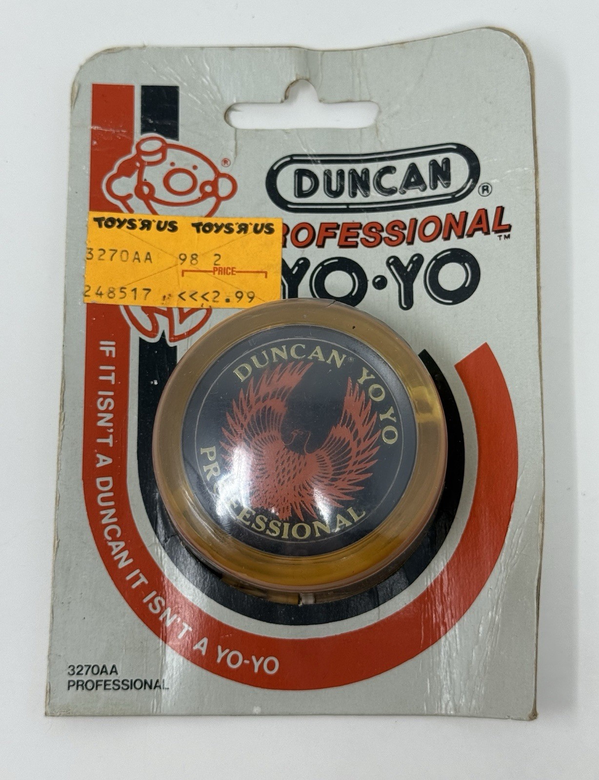 Duncan Professional Yo-Yo Eagle Phoenix 3270AA Toys R Us Sticker Worn Packaging