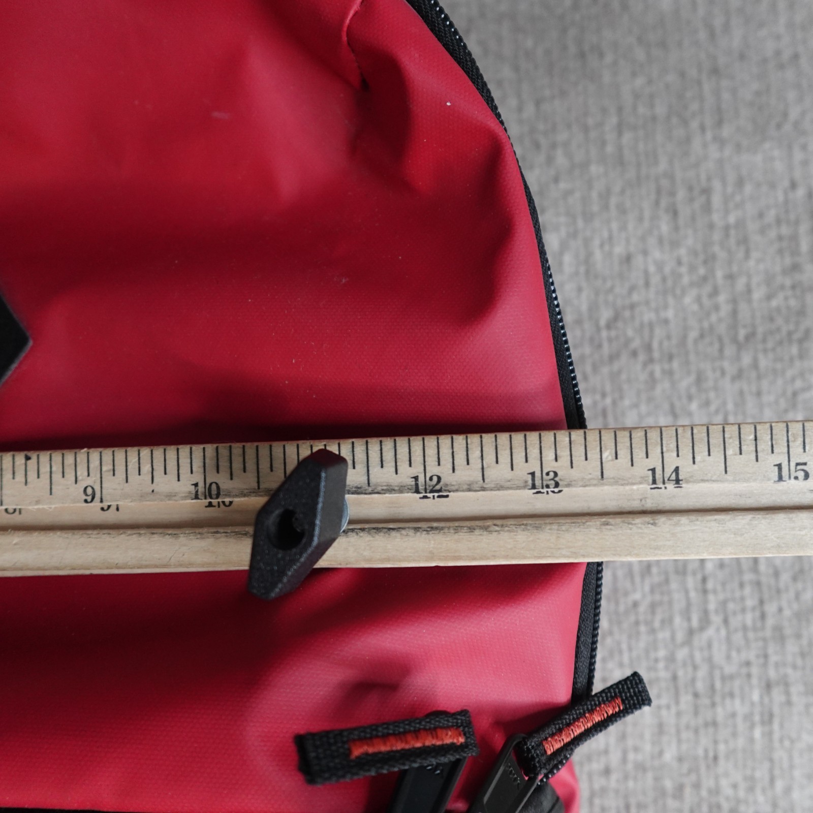 Shrine Backpack Black Red Solid Sneaker Compartment Travel