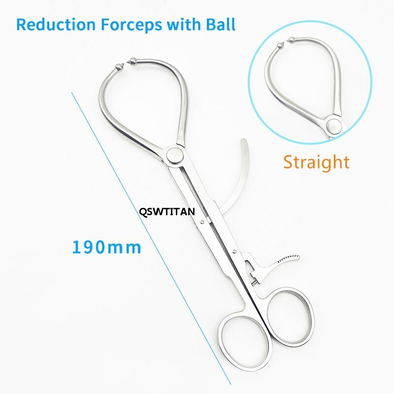 Pointed reduction forceps Infinity with ball CVT ball cusp reduction forceps