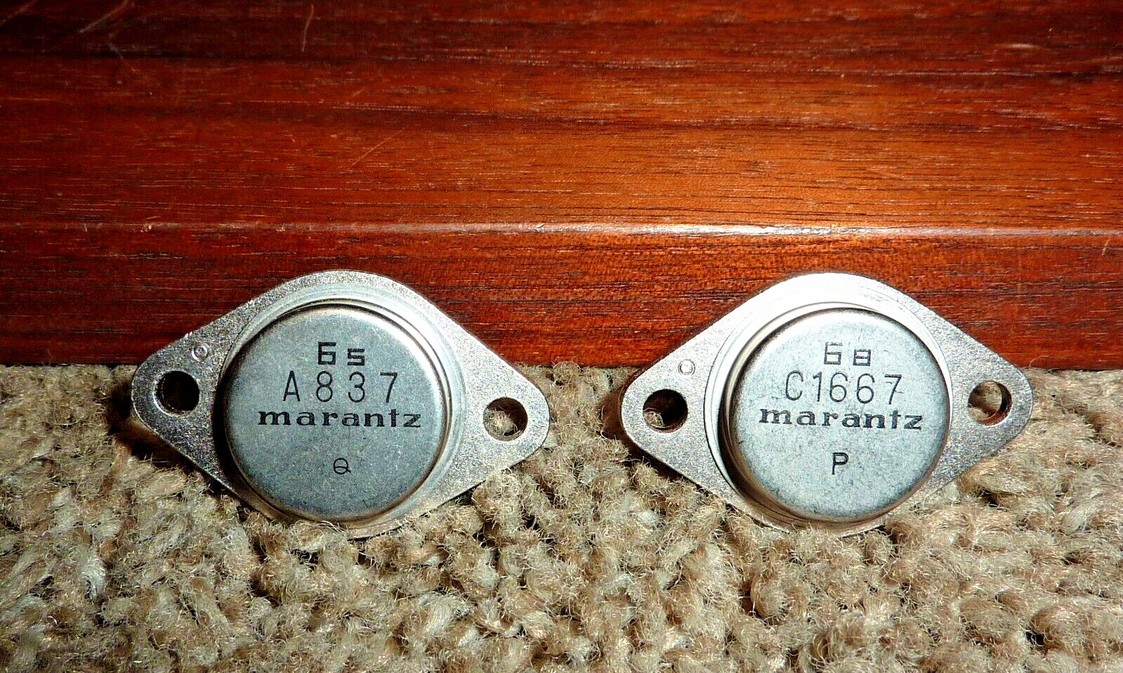 OEM Marantz 1040 Amplifier Output Transistor Pair A837 & C1667 NOS