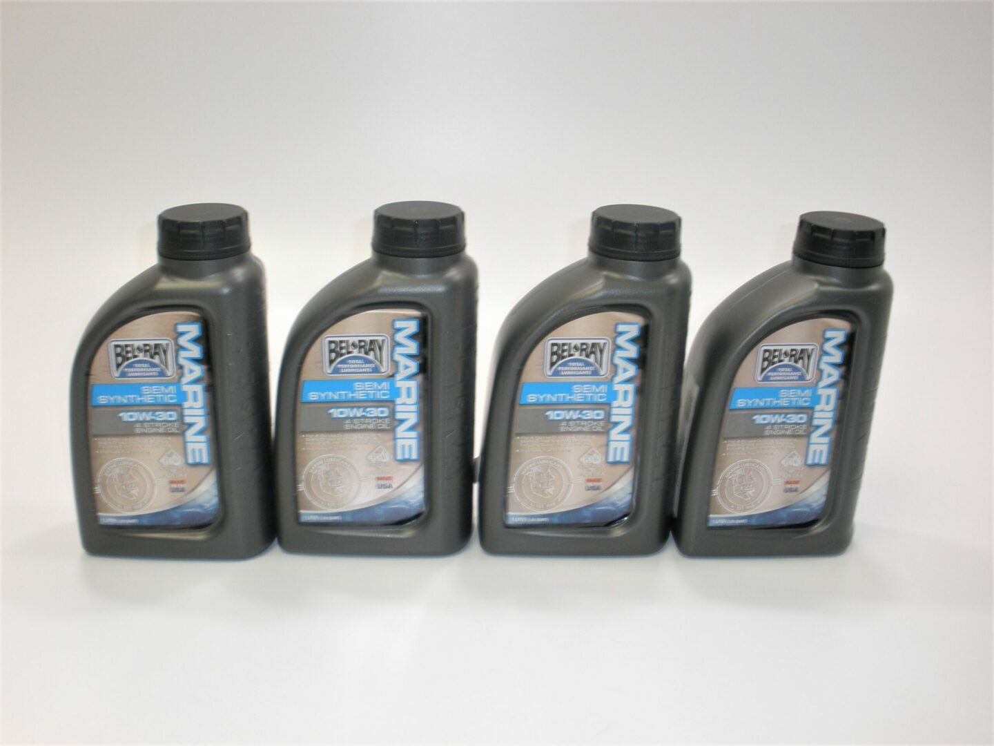 BelRay 99750-BTI *QTY 4* 1L Marine Semi Synthetic 10W-30 4 Stroke Oil Bottles