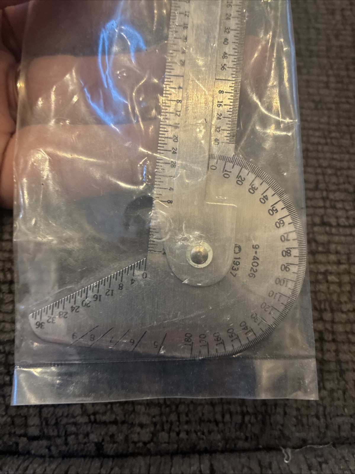 Craftsman 9-4026 Machinist Protractor Square W/packaging Ripped