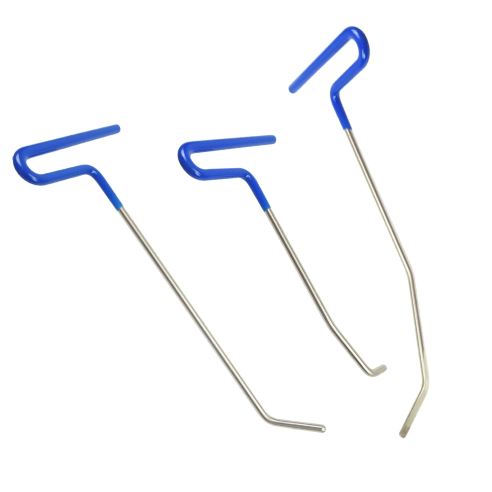 3 PCS Dent Removal Rods Kit Short B Style Auto Body Paintless Repair Door Hail