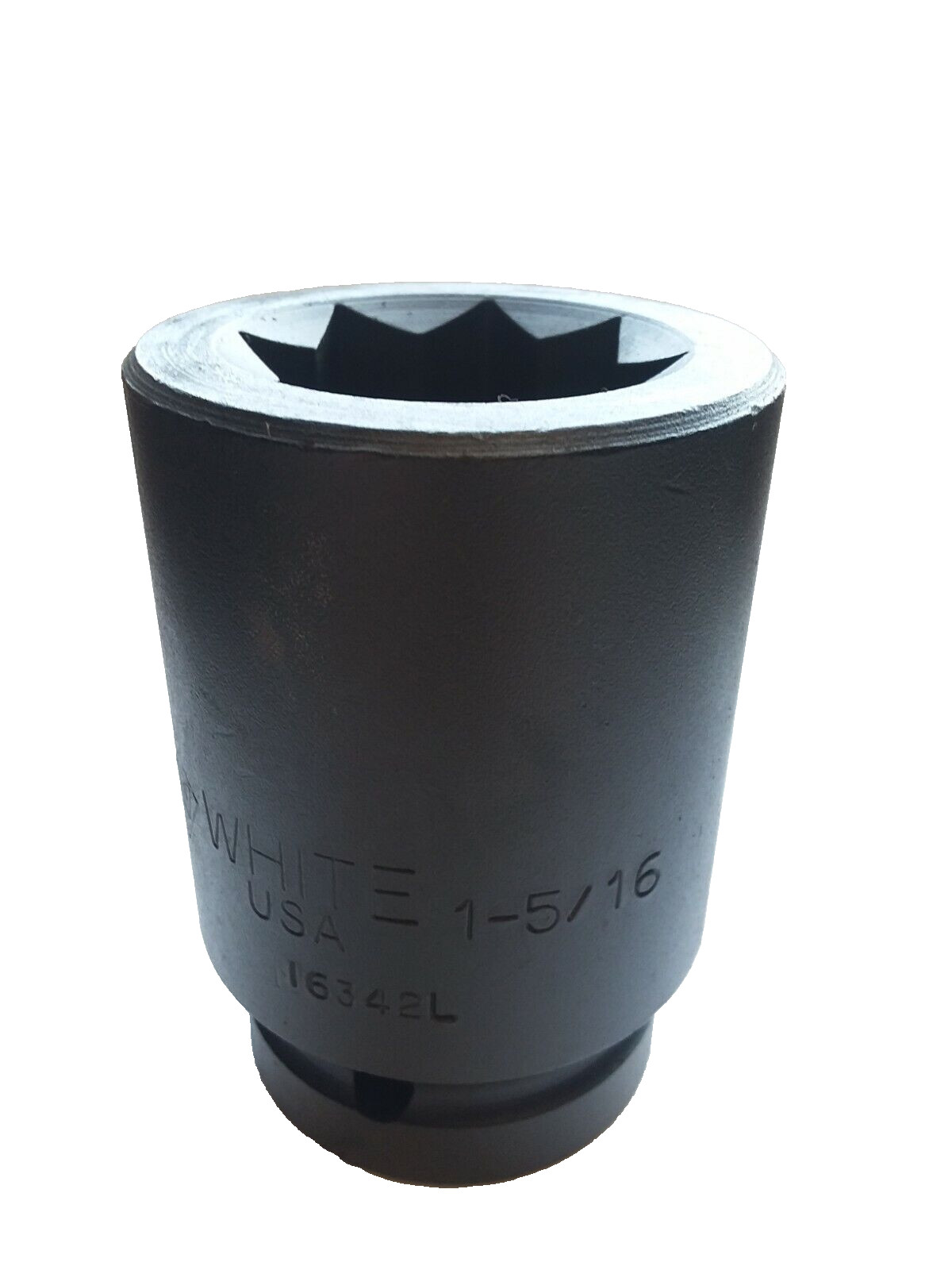 1-5/16" Track Socket 1" Drive, 8 Point Impact Socket Deep I6342L White USA New