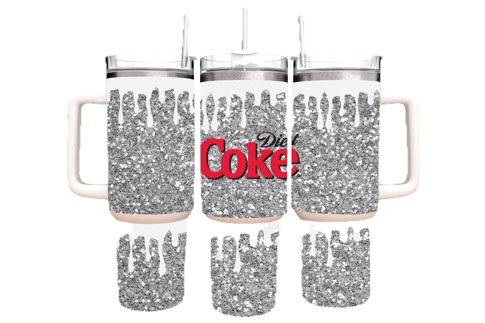40oz Stainless Steel Tumbler -Diet Coke Lovers~Soda~Gift Handcrafted Coca Cola
