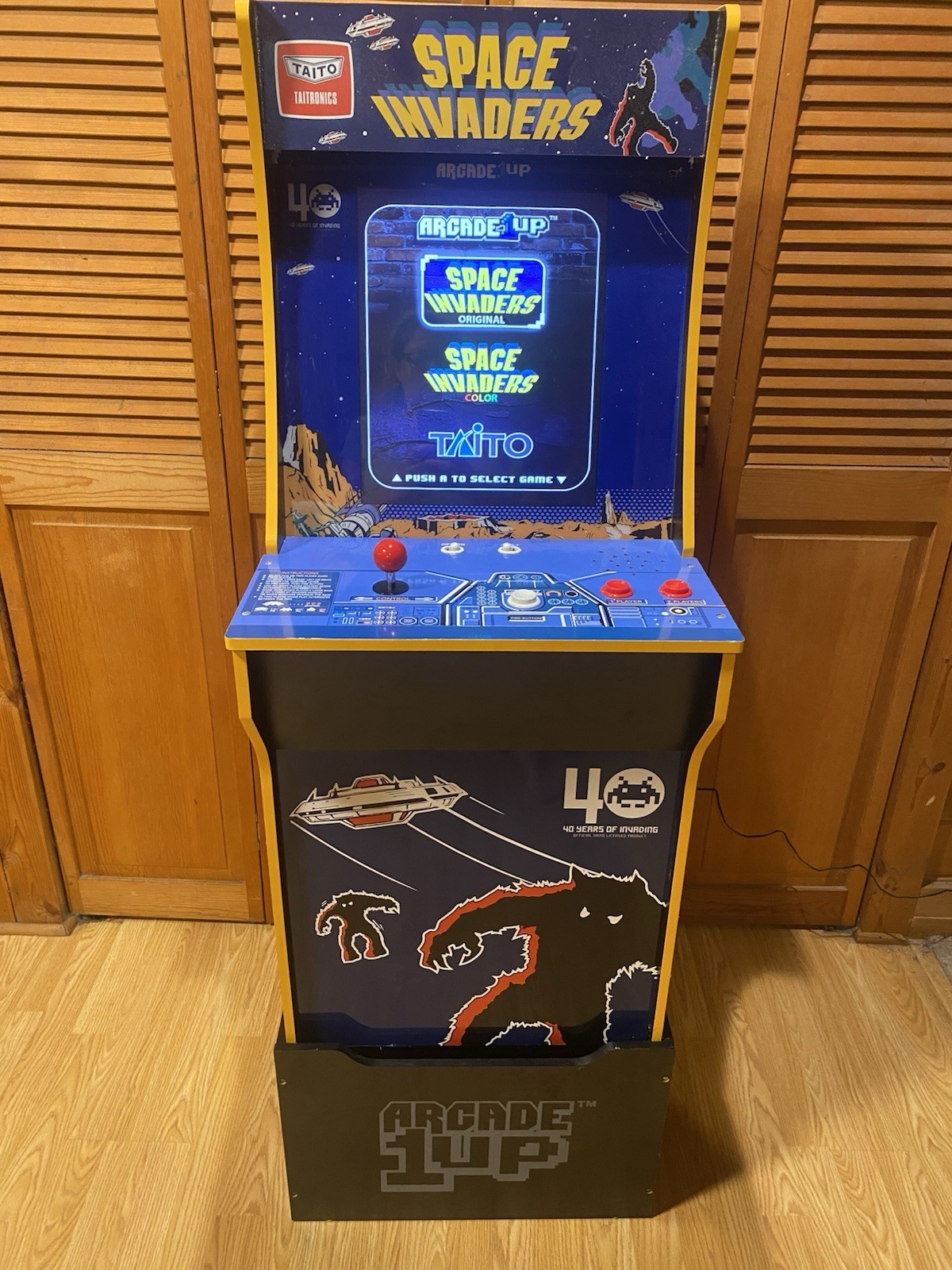Space Invaders Arcade 1 Up Game Machine Taito Taitronics