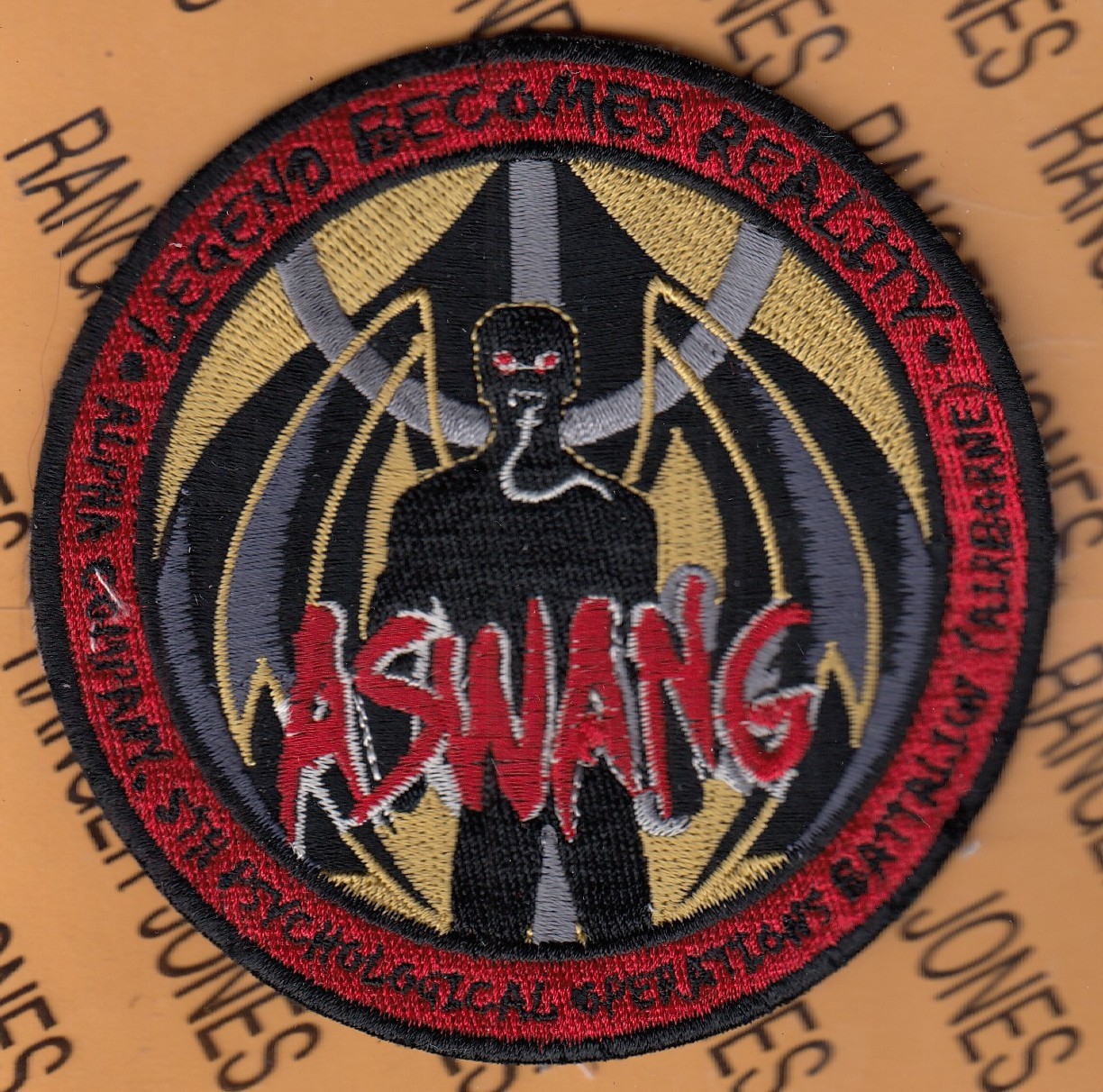 US Army A Co 5th Psychological Operations Bn Airborne USACAPOC ~4" patch c/e