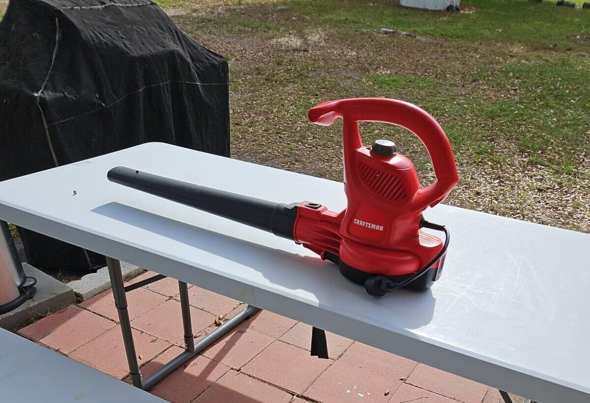 Craftsman 3-in-1 Leaf Blower Corded Electric 12 Amp Leaf Vacuum Mulcher