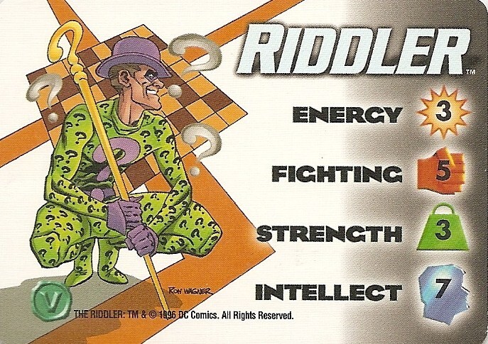 Marvel OVERPOWER Riddler DC Character - DC Batman Superman