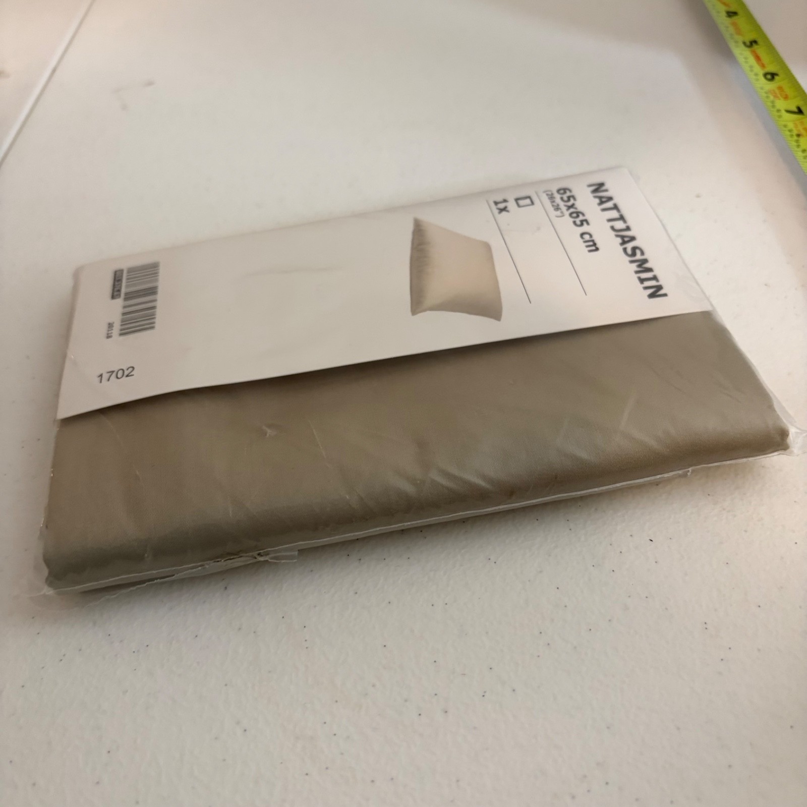 Ikea Pillowcase Nattjasmin 65 x 65 cm Square 26 x 26 Solid NWT