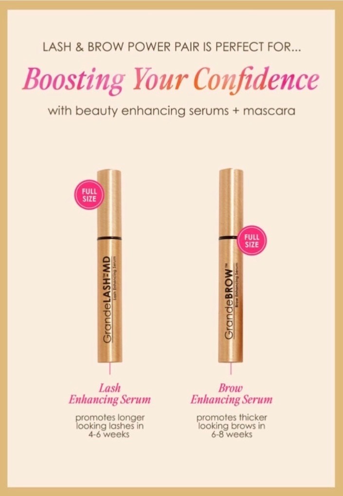 GRANDE LASHES LASH AND BROW SERUM SET/ FULL SIZE