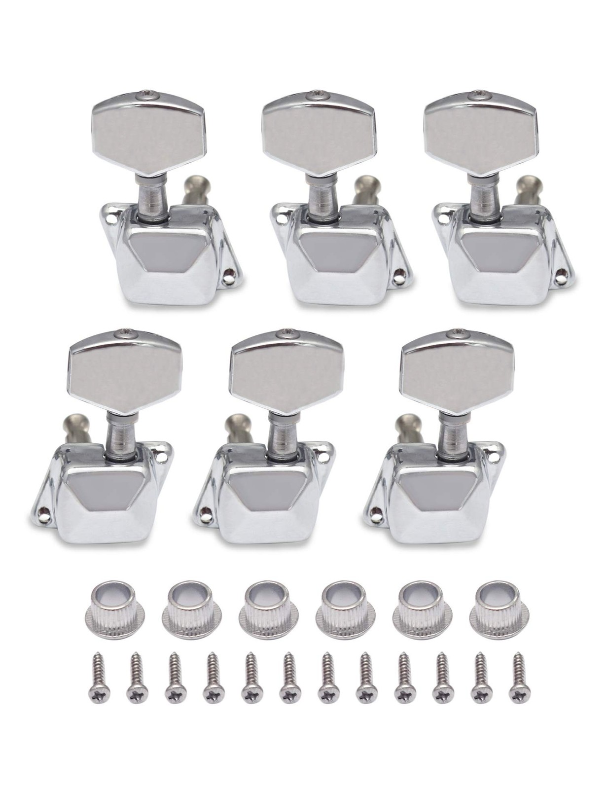 Metallor Semiclosed String Tuning Pegs Machine Heads Tuners 3L 3R Electric Ac...