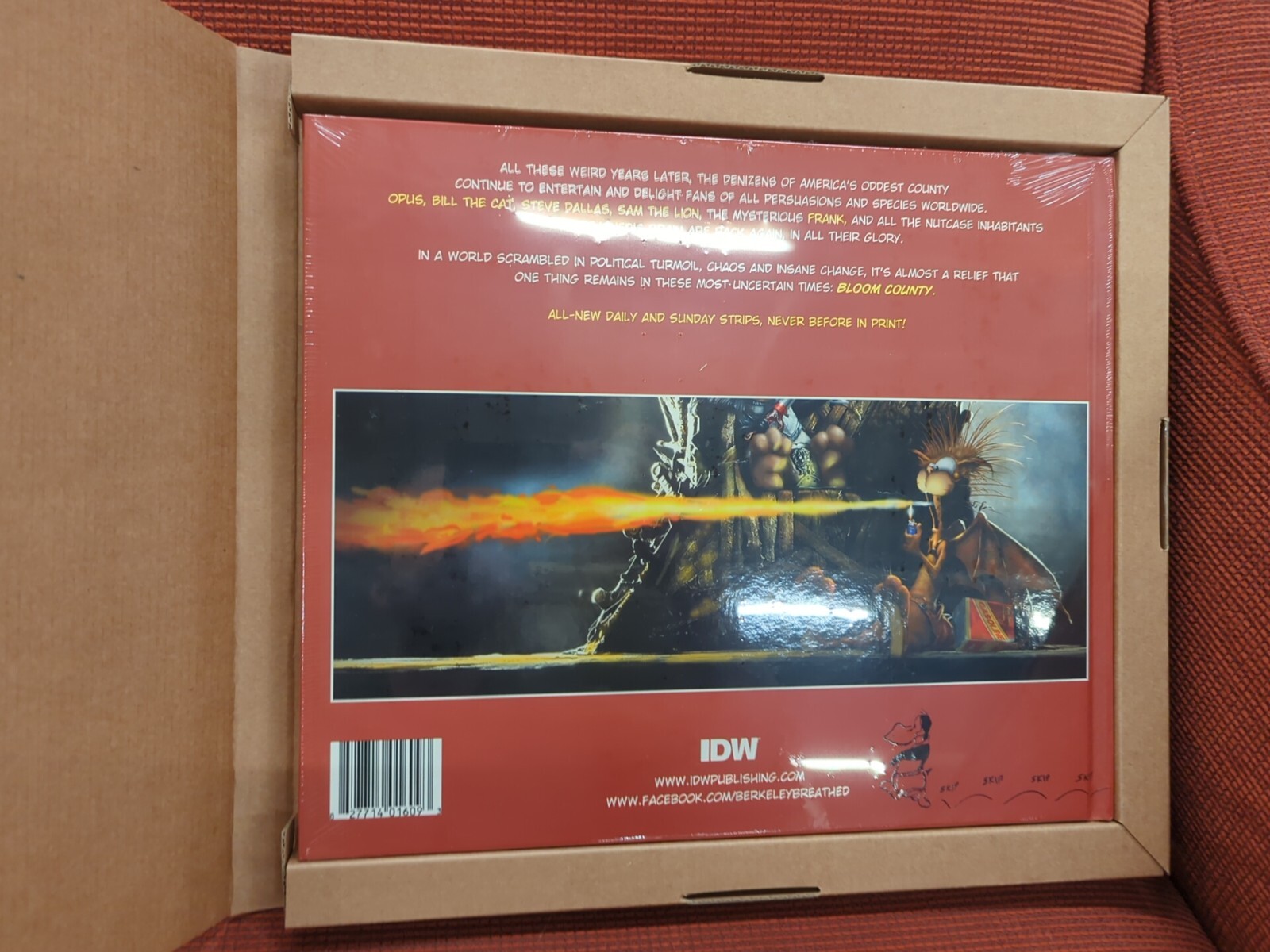 Bloom County: Best Read on the Throne SIGNED by Berkeley Breathed, HC Unopened