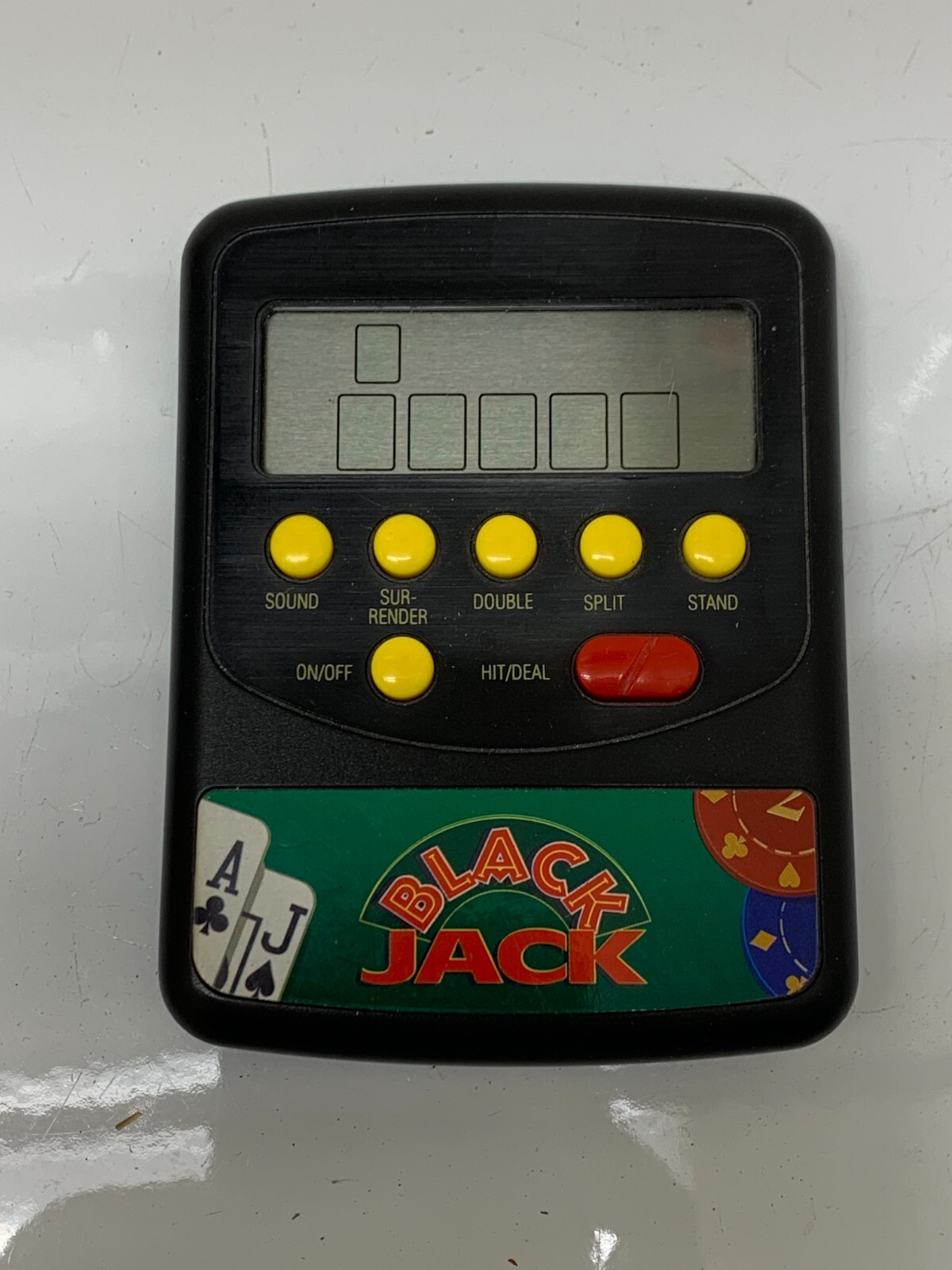 HANDHELD ELECTRONIC BLACKJACK GAME DOUBLE DOWN SPLIT STAND WORKING