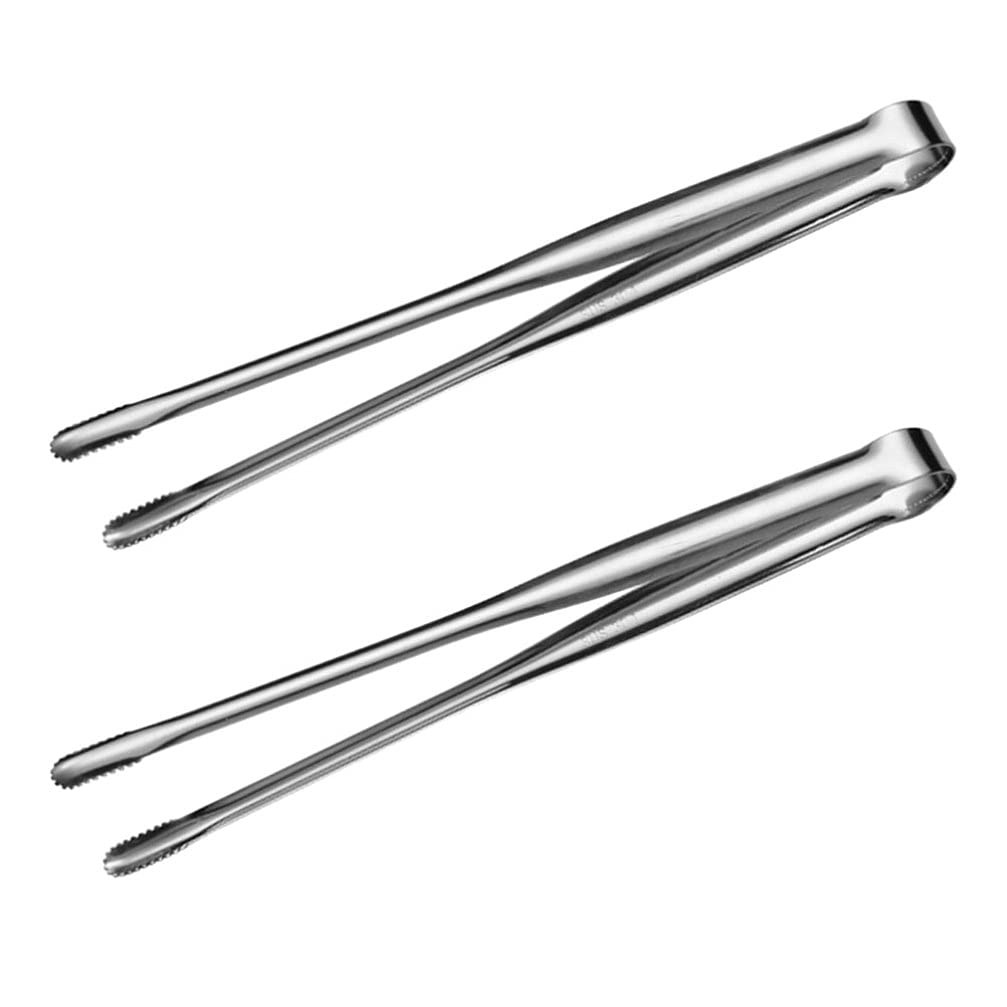 Japanese Style Stainless Steel Barbecue Tongs 12 Inch Thickened Korean Grill