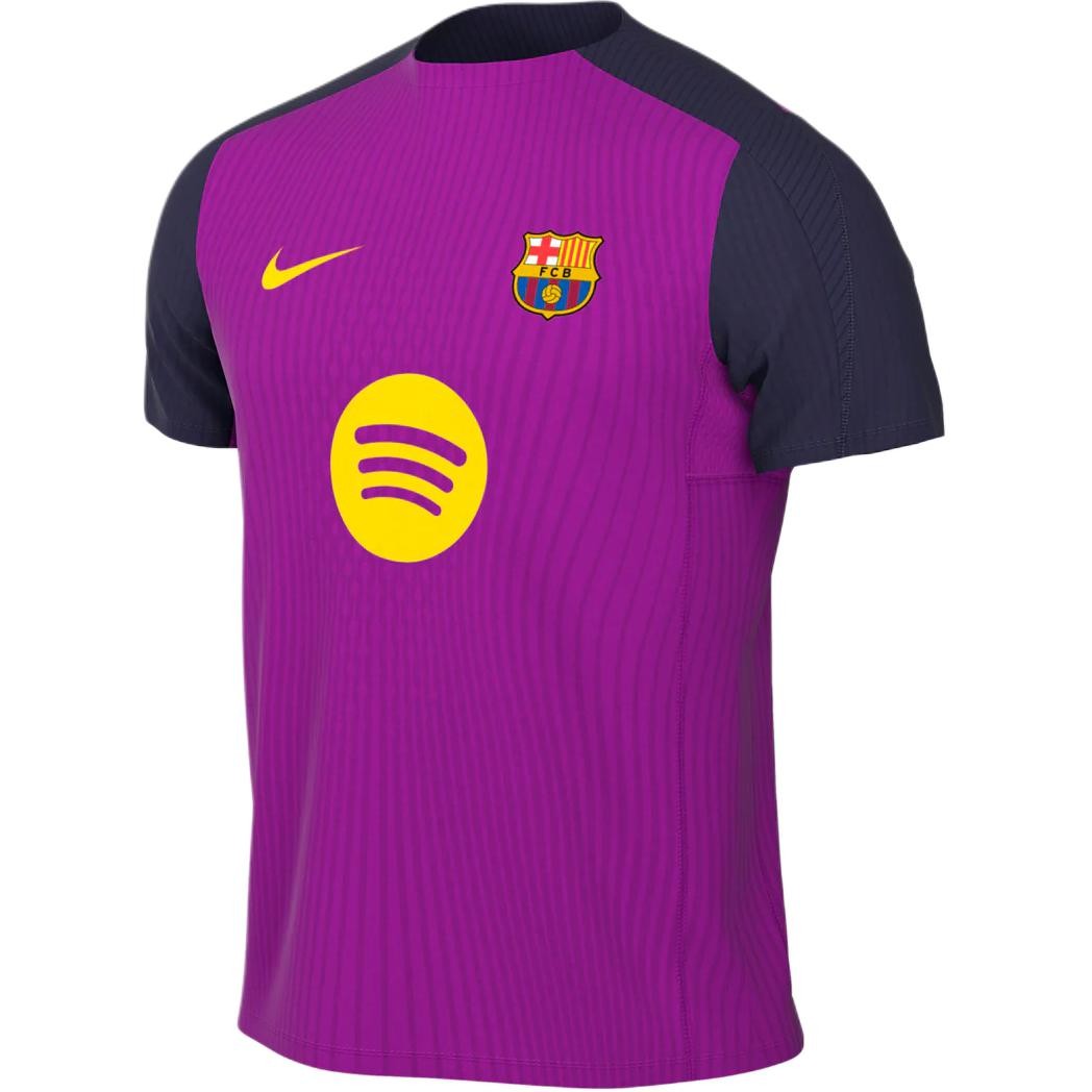 Nike FC Barcelona 25/26 Logo Fashion Versatile Player Training Short Sleeve