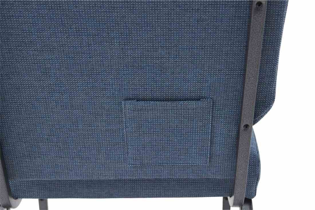 Church Chair Cut Away Back 20.5" on Steel Frame by Chivari