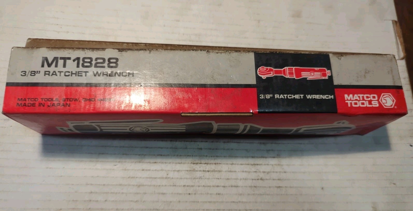 Matco Tools 3/8" Drive Pneumatic Air Ratchet Wrench MT1828 Vintage NOS