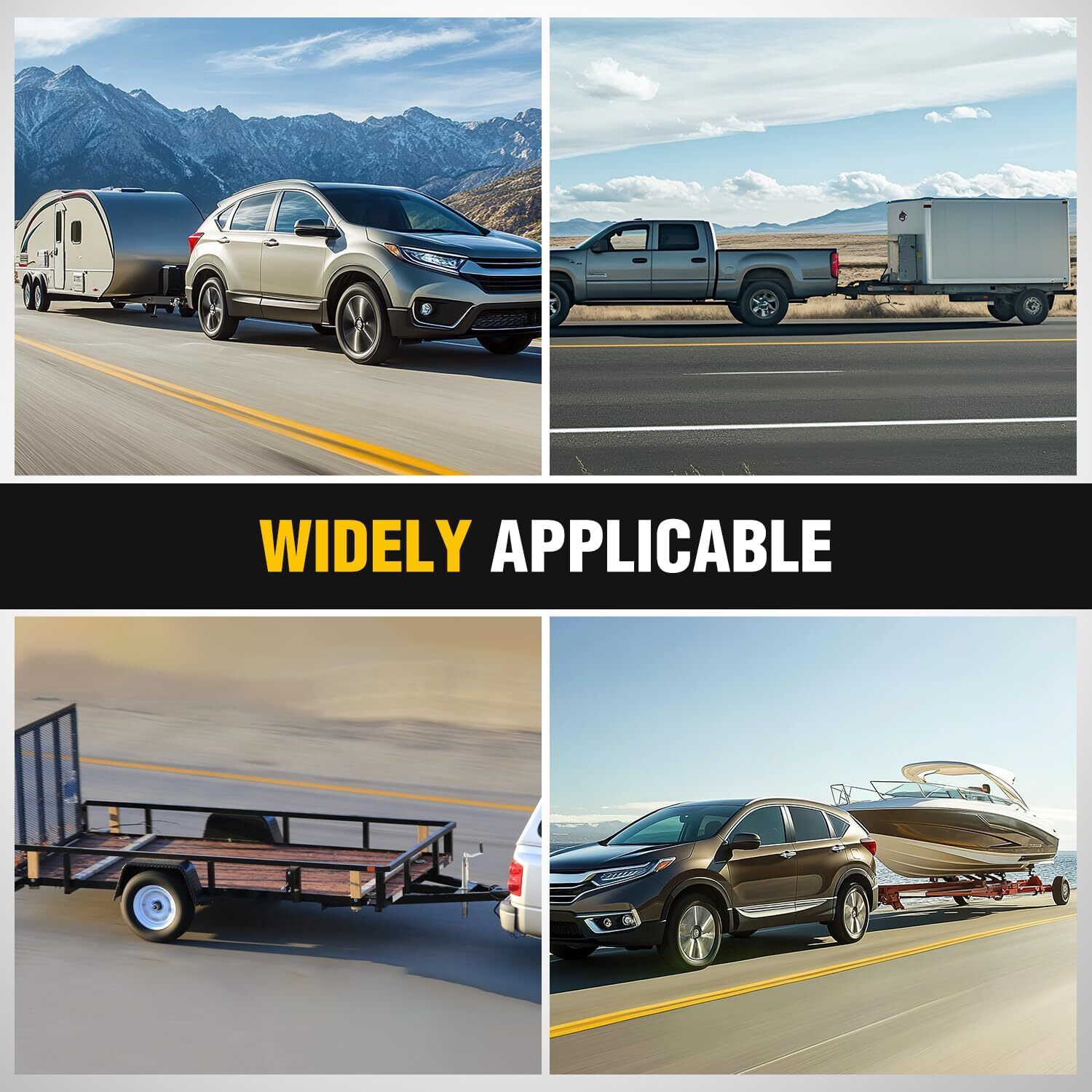 Nilight Straight Trailer Coupler or A-Frame Trailer Coupler 9 types choice