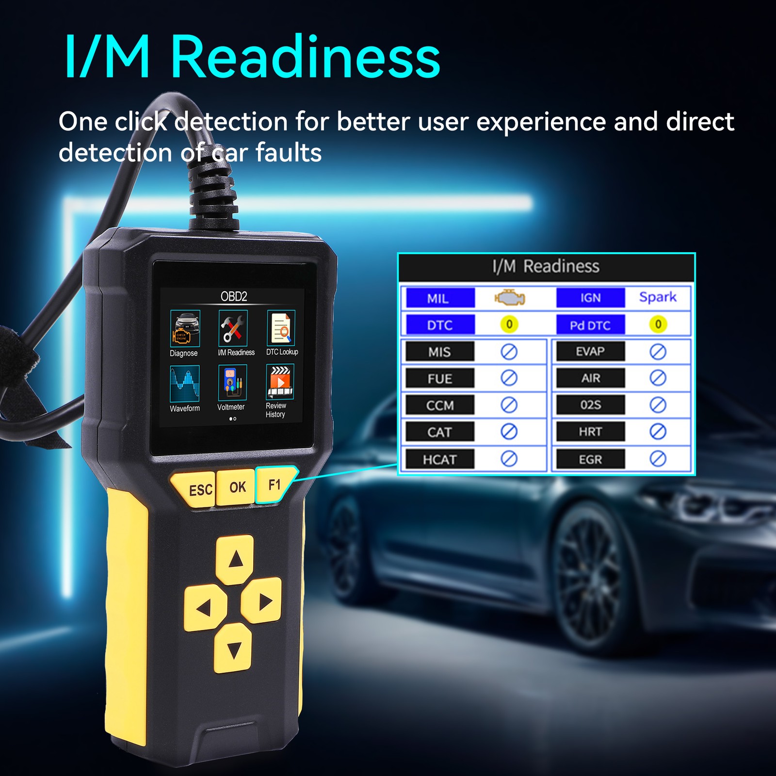 Automotive OBD2 Scanner OBD Code Reader Car Diagnostic Tool Check Engine Fault