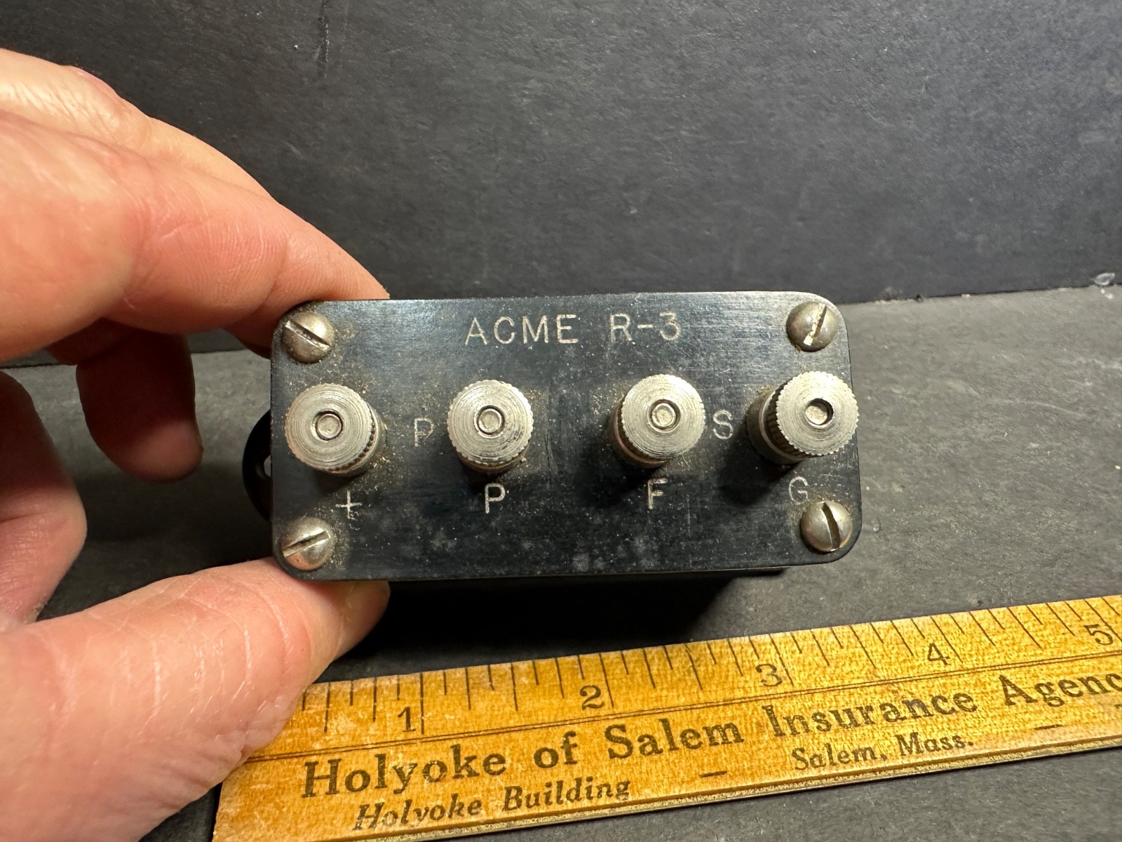 1920s ACME Apparatus Co. R-3 Radio Frequency Amplifying Transformer Cambridge MA