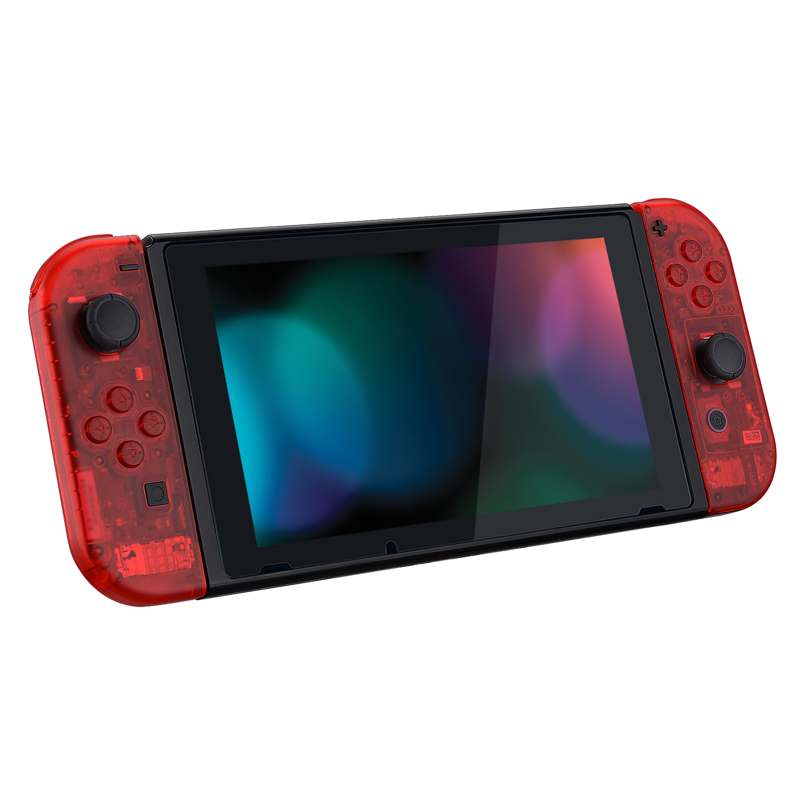 Custom Clear Red Console Back Plate Controller Housing Shell for Nintendo Switch