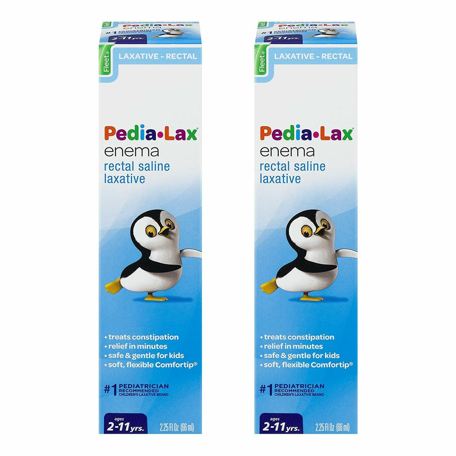 Fleet Pedia-Lax Enema 2.25 oz  ( 2 PACK ) --